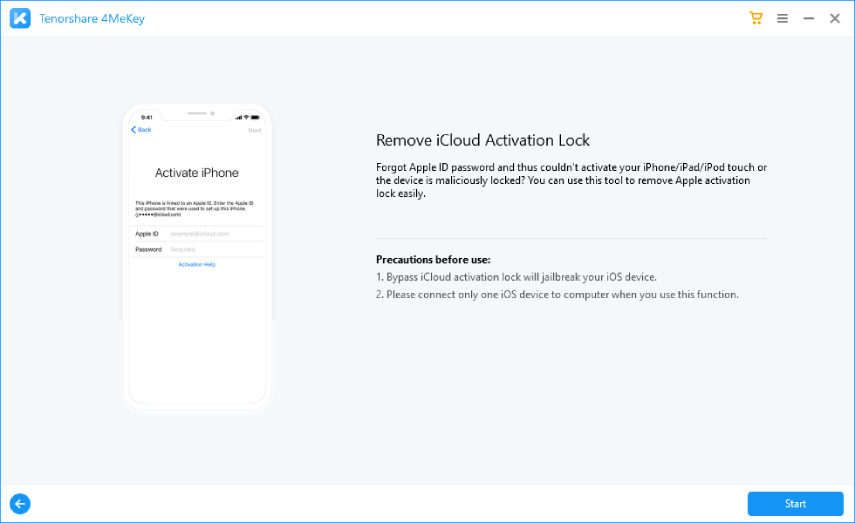 tenorshare 4mekey icloud unlock