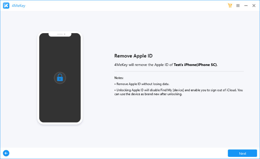 unlock apple id with 4mekey