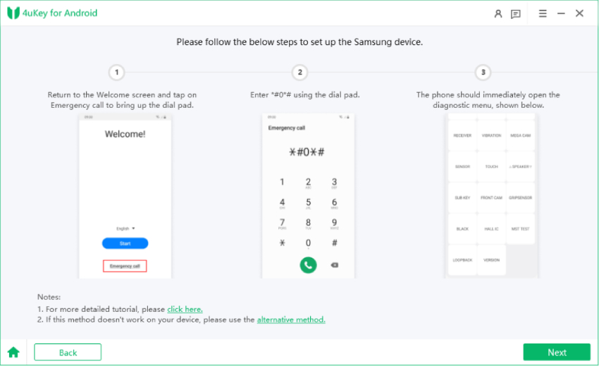 how to bypass google account verification after reset samsung-diagnostic mode