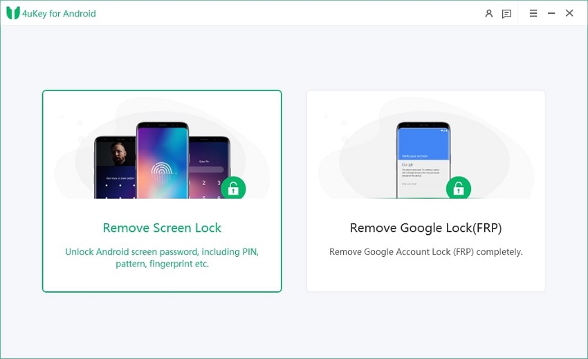 choose remove screen lock feature