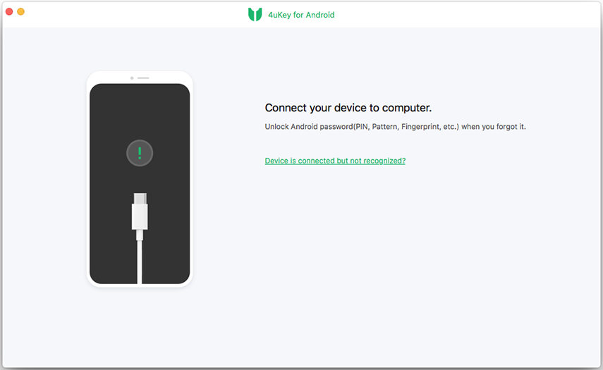connect device to 4ukey for android