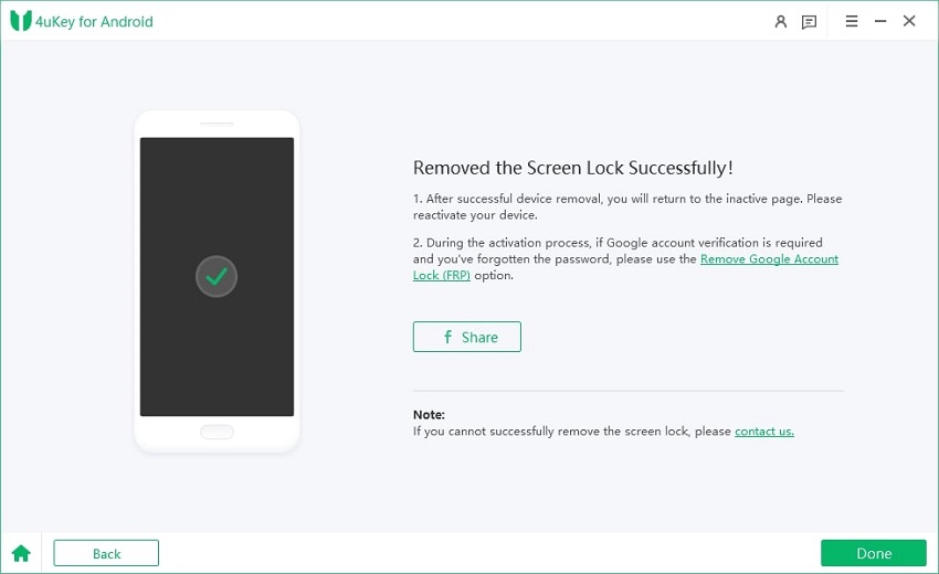 remove screen passcode successfully
