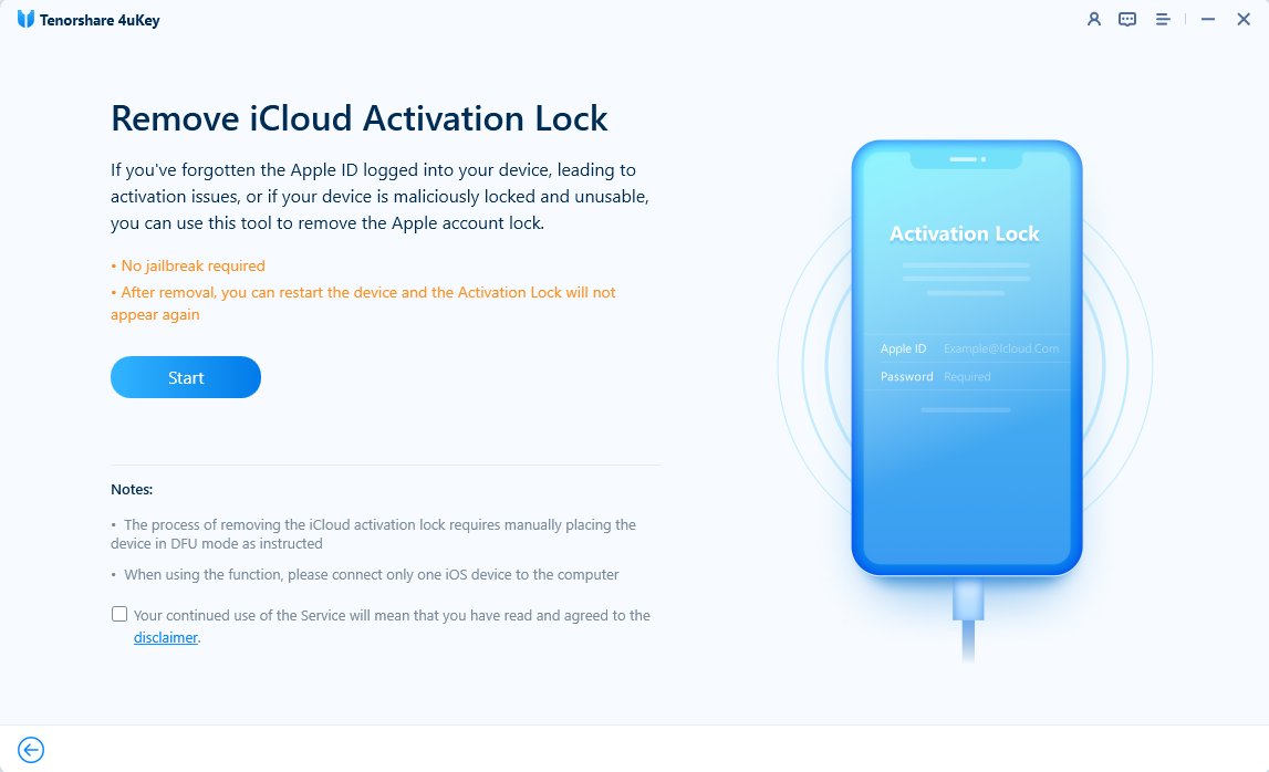 4ukey remove activation lock without jailbreak