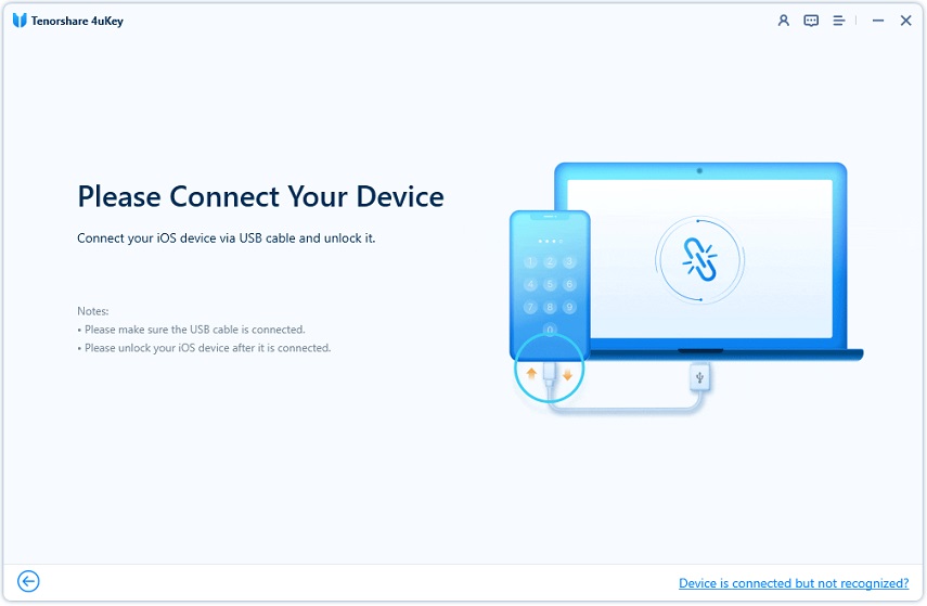 connect iphone to computer on 4ukey