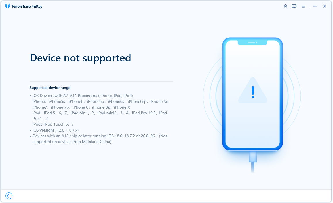 4uKey New One-Click Removal Method