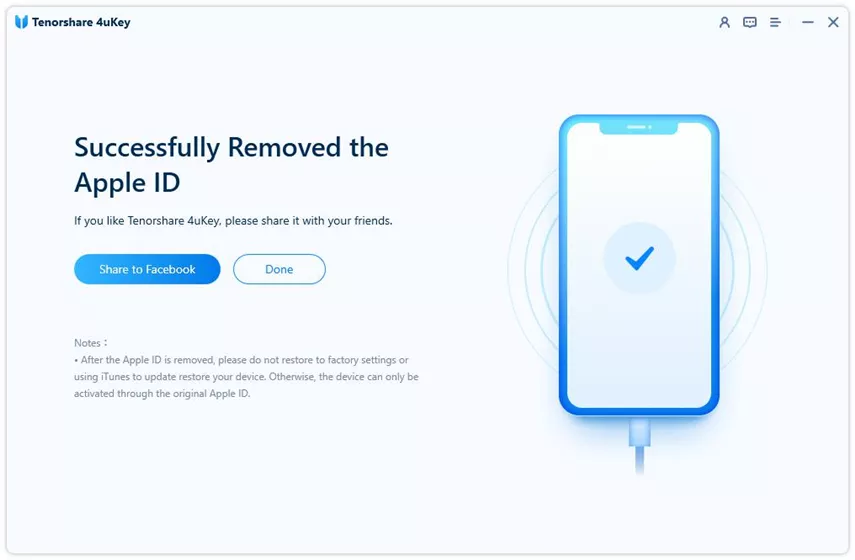 delete iCloud account successfully