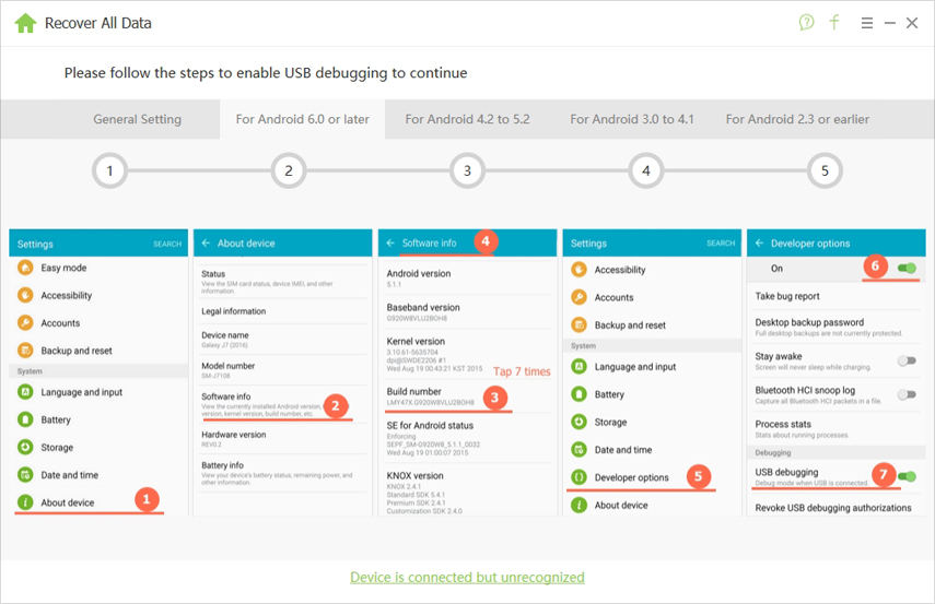 android 6.0 or newer usb debugging