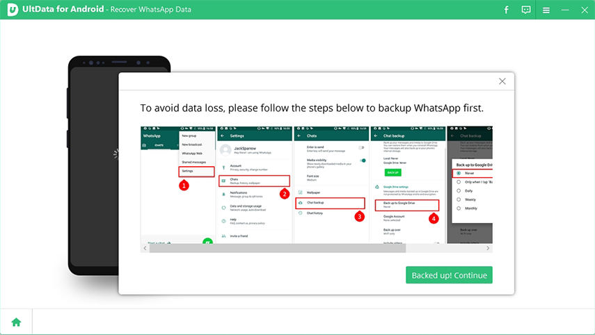 ultdata for android trial does not work