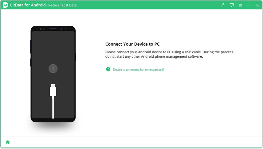 recover deleted text-connect android device