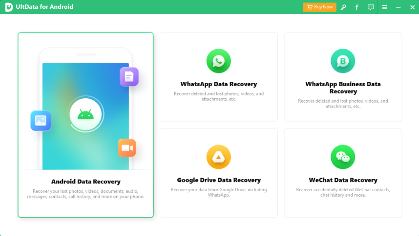 Tenorshare UltData Android Data Recovery Software - Lifetime License For 5 Devices, Windows, Shipped On DVD