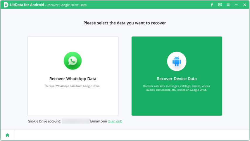 choose recover device data