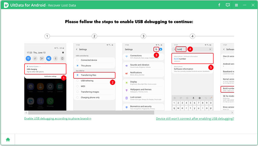 enable usb debugging