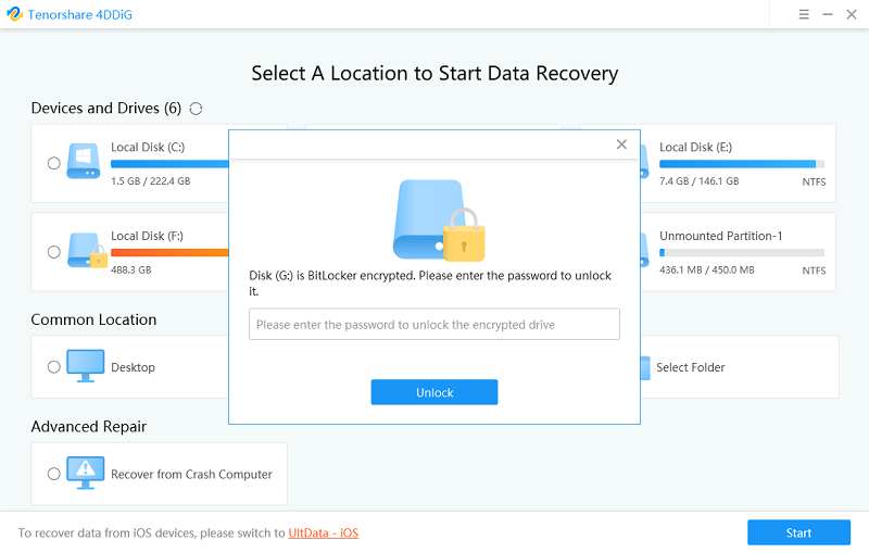 retrieve files from bitlocked encrypted partition