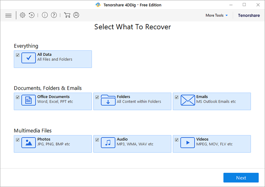 how to get back deleted emails tenorshare 4ddig