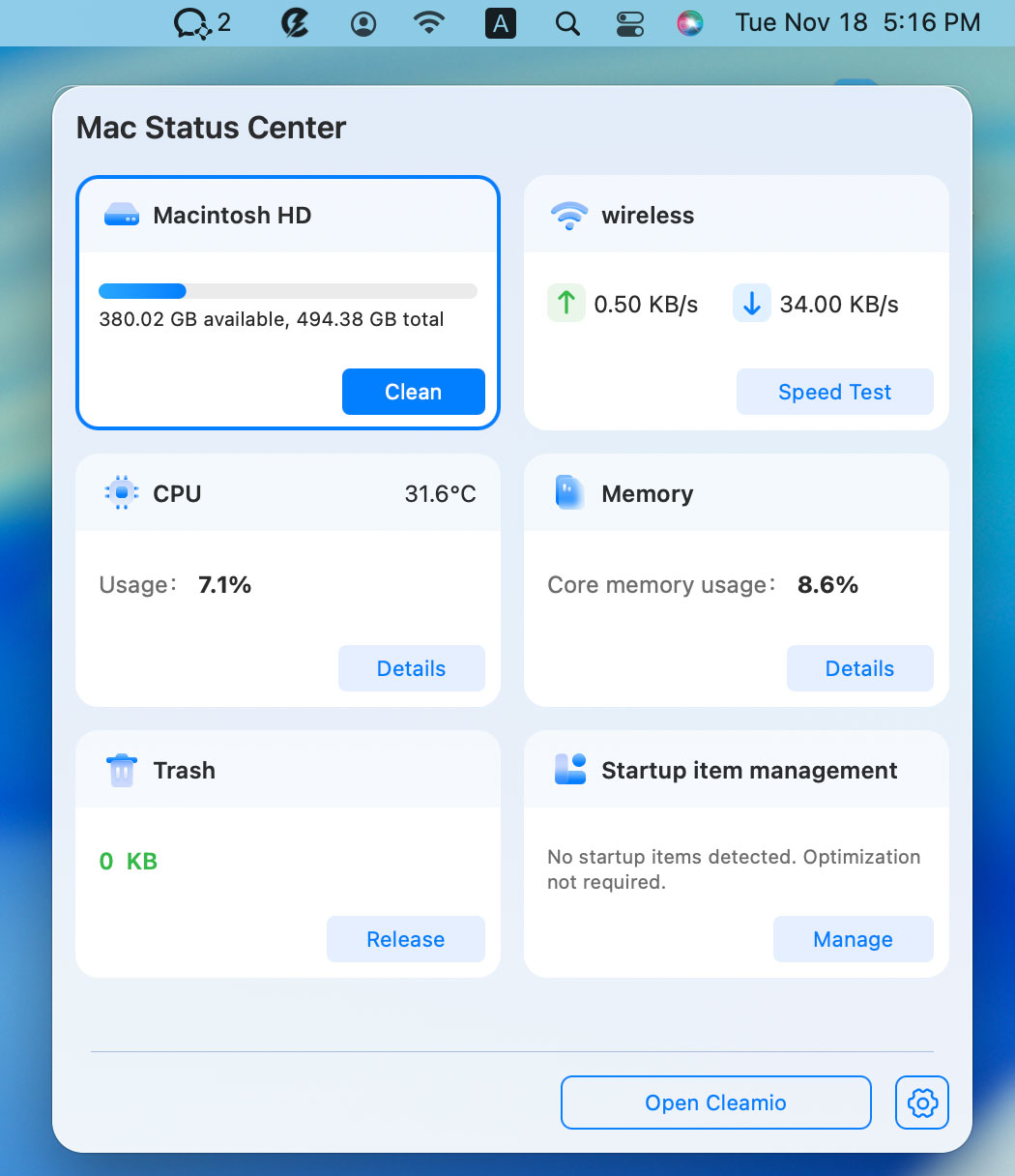 check disk space usage