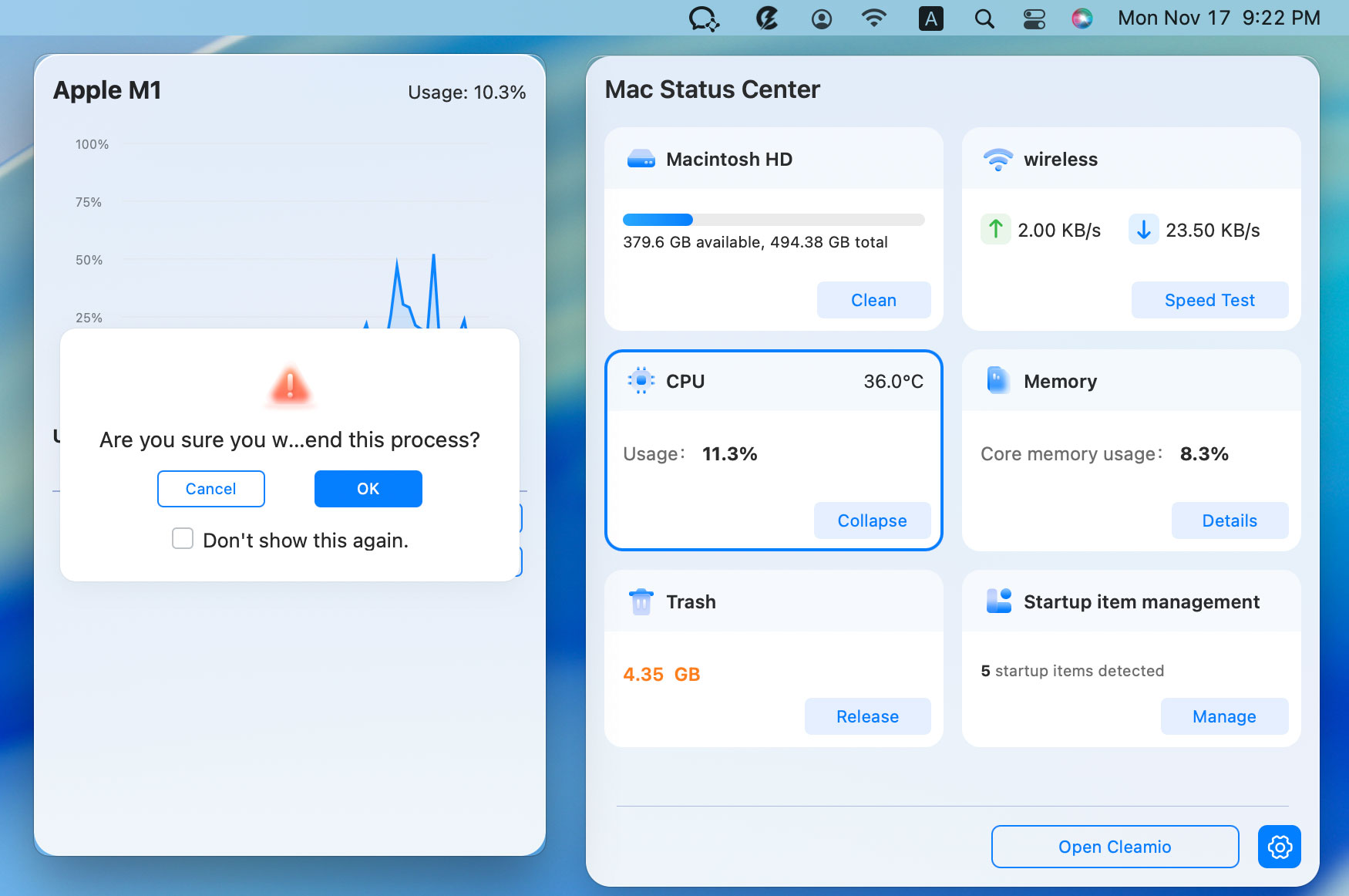 end app process to free up cpu