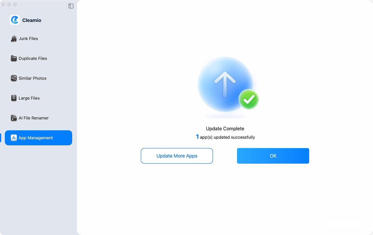 mac app update complete