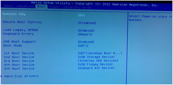 bios - Boot from USB device - Super User