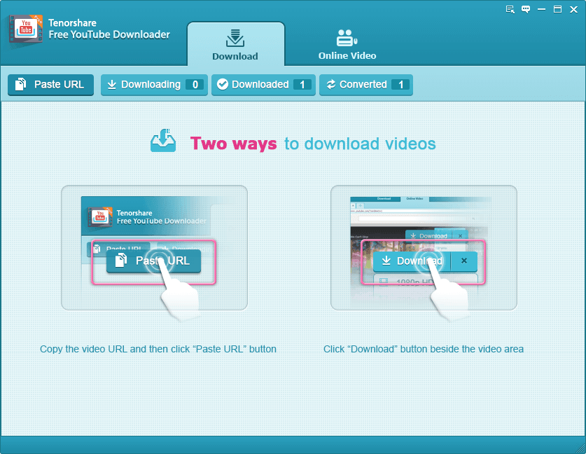 how to use tenorshare free youtube downloader