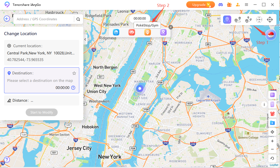 Scan for Pokéstops and Gyms