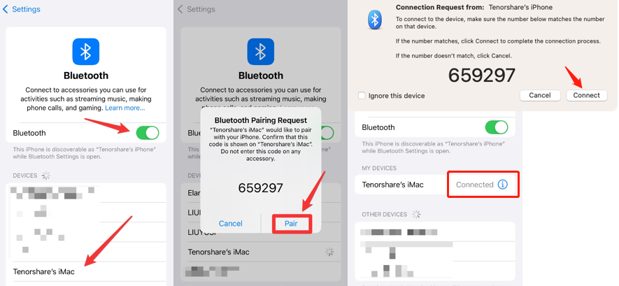 iPhone Pairing Devices