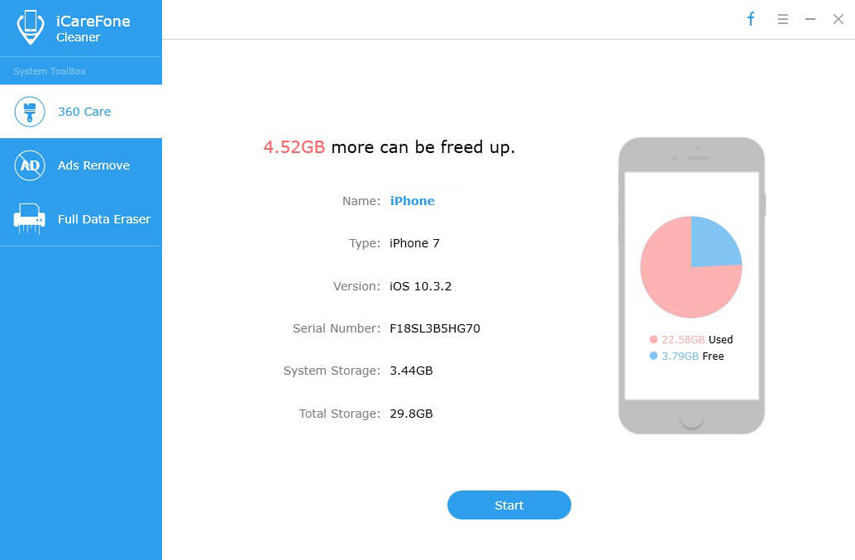 Tenorshare iCareFone Cleaner