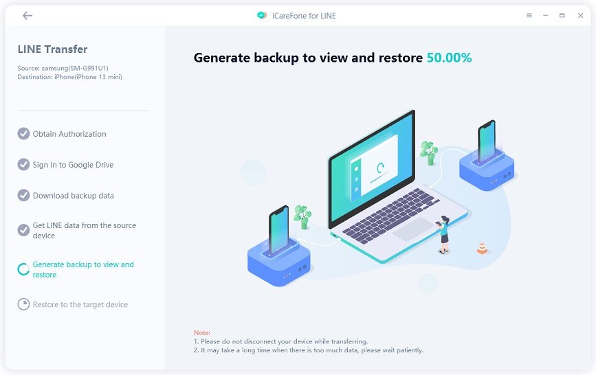 how to open line chat backup file on pc