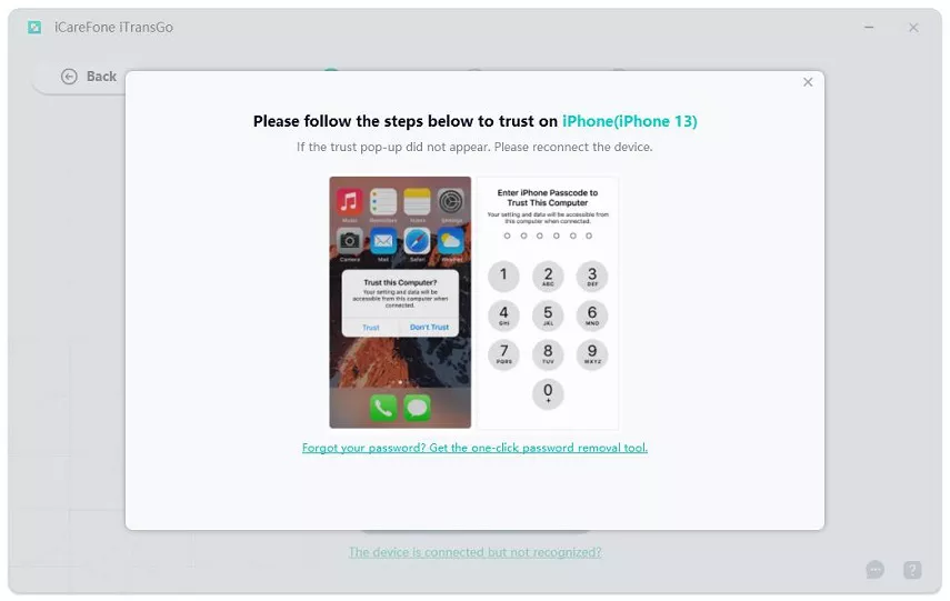 transfer data from iphone to android on ios