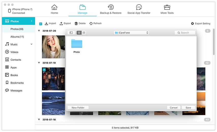 import photos from ipad to mac without iphoto