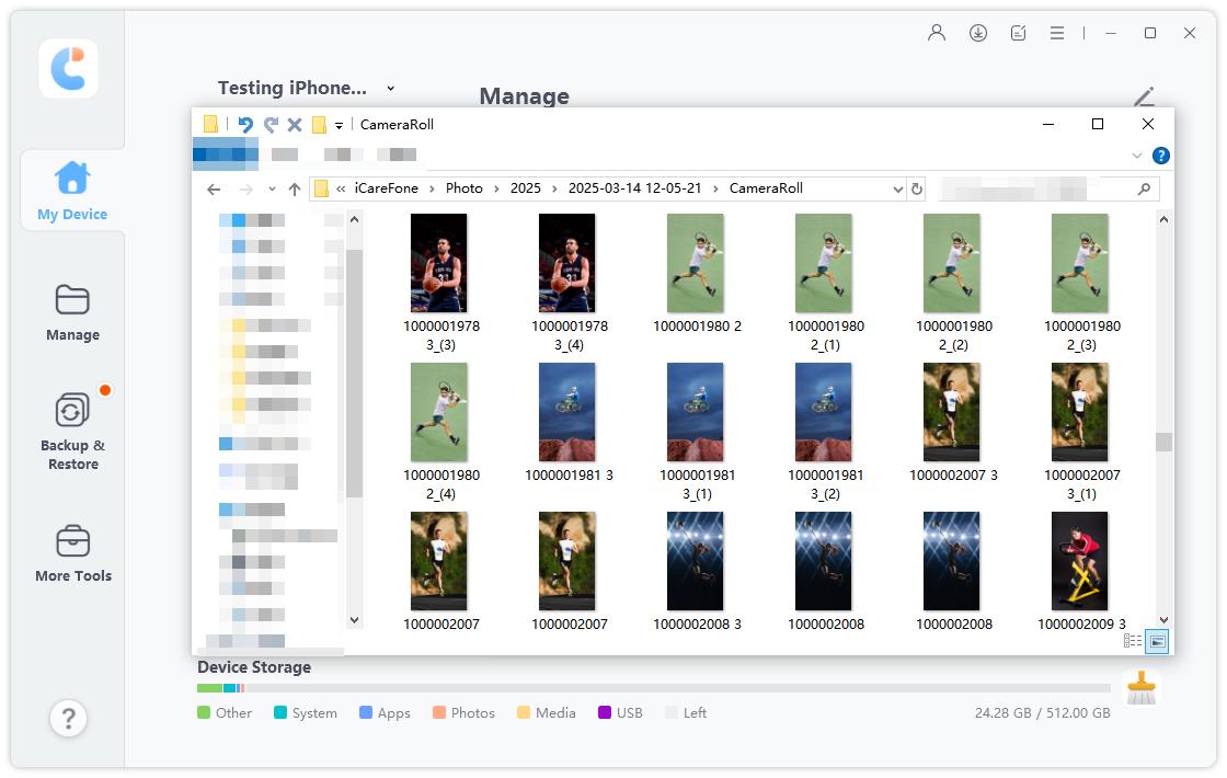 cannot download iphone photos to pc using photoshop