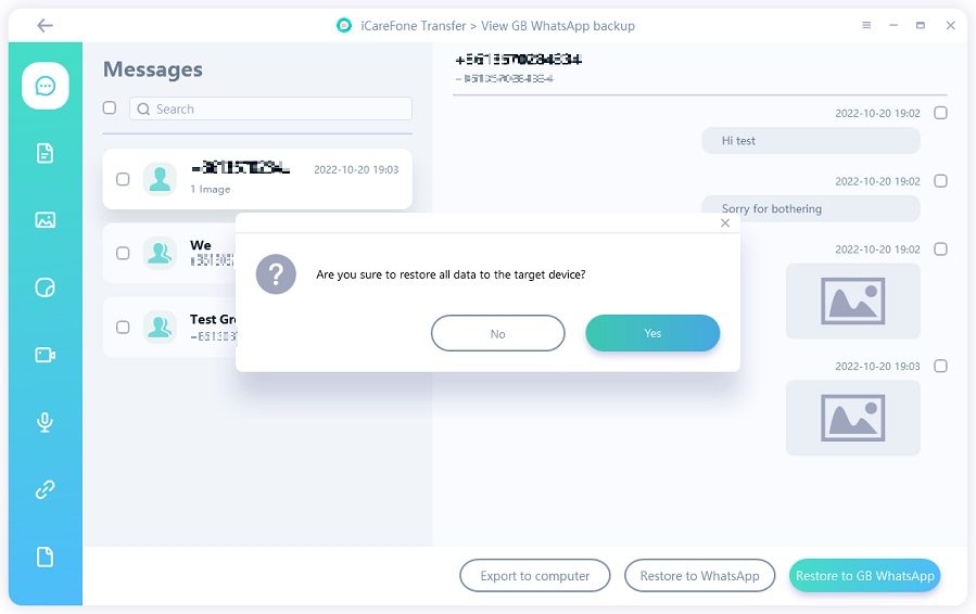 GBWhatsApp'a Geri Yükle