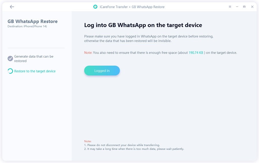 WhatsApp'a Giriş Yapın