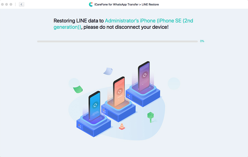 Tenorshare iCarefone line account transfer