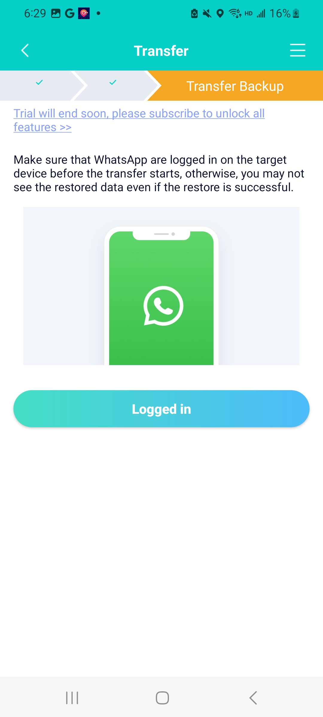 transfer whatsapp from android to ios