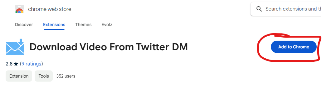 download video from twitter dm chrome