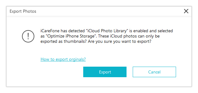 export icloud photo library