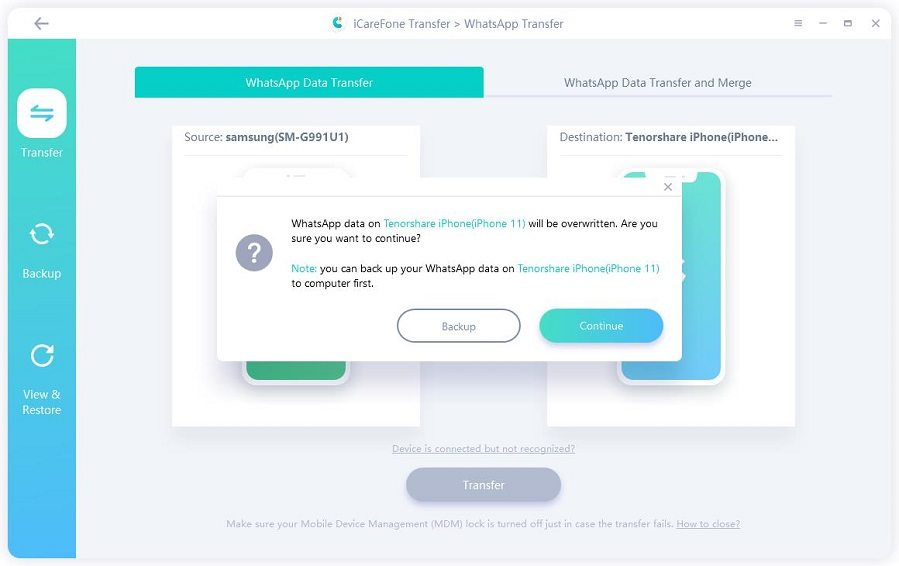 how to transfer whatsapp data from samsung to iphone