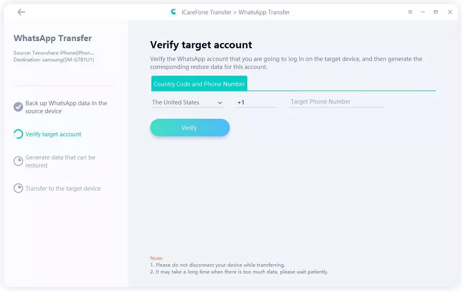 Verify WhatsApp Account