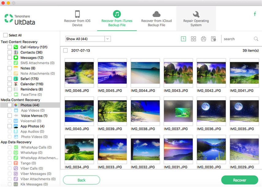 Recover iPad mini/4/3/2 Photos on Mac | Tenorshare