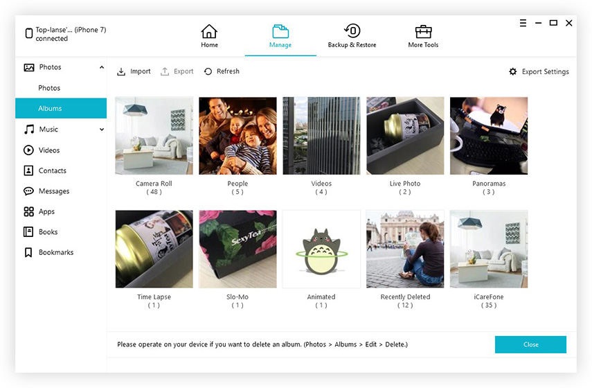 manage photo