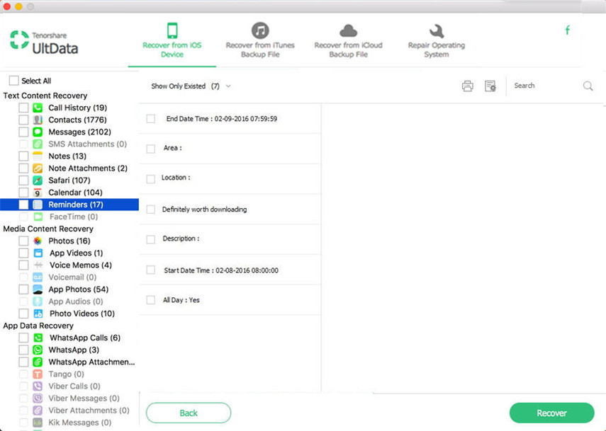 recover lost iphone data