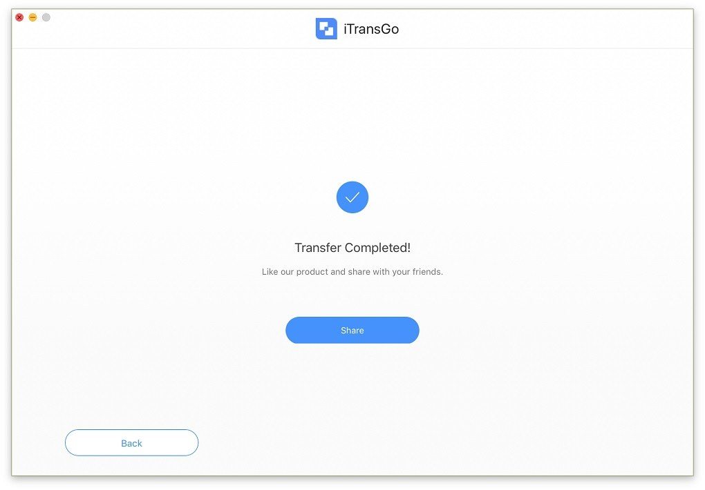 transfer completed on mac