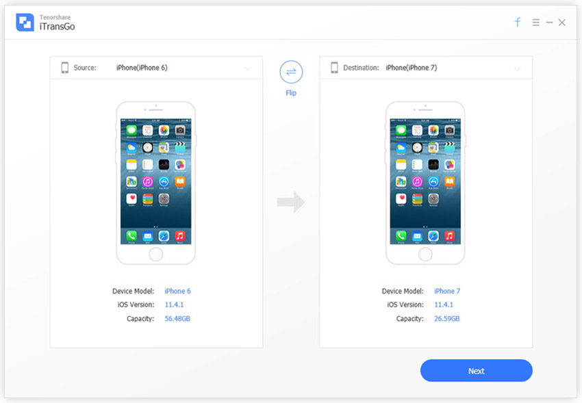 tenorshare phone to phone transfer