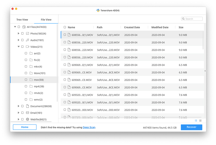 tenorshare 4ddig data recovery