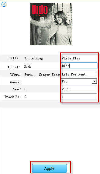 add information to music files