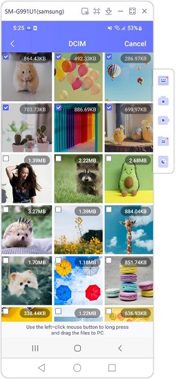 transfer files from android to pc