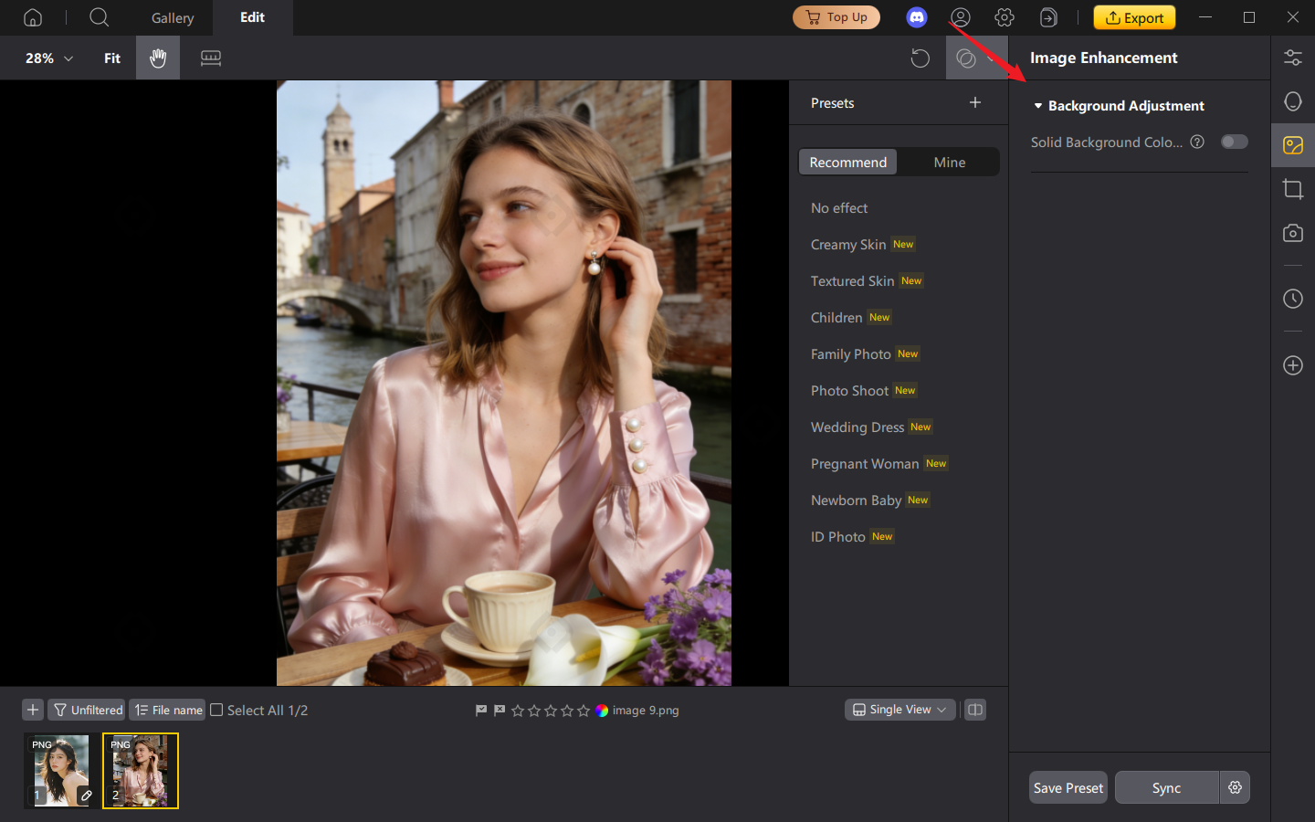 PixPretty Solid Background Blemish Removal