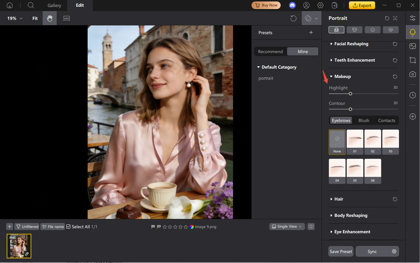 PixPretty Makeup Adjustment