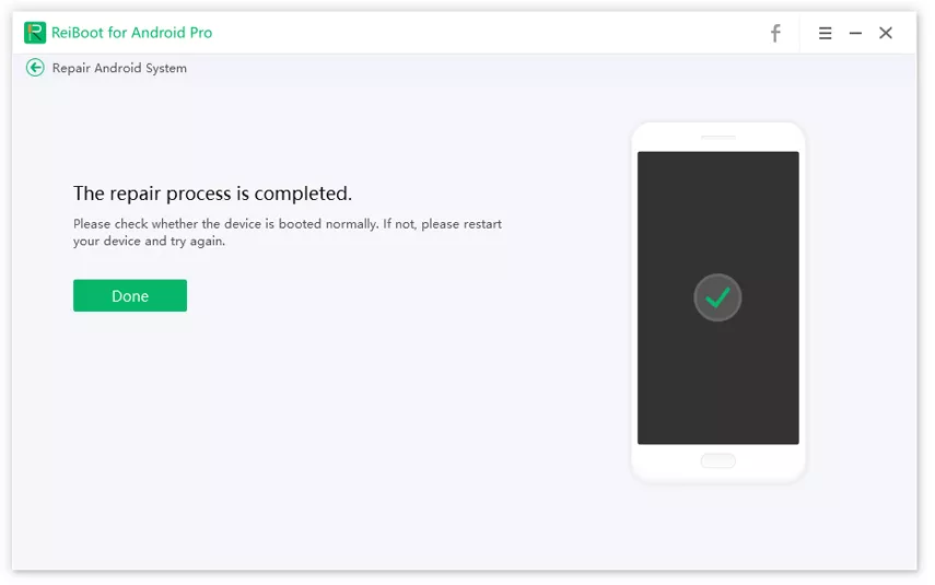 repair process was a success