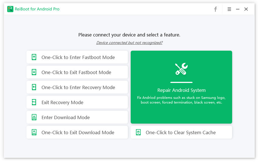 free enter/exit fastboot/recovery mode and repair android OS with ReiBoot for Android